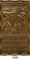 M E D A I L L E N,Städte Hamburg Einseitige Bronzeplakette 1913 (HD).  100 Jahre Ende der Befreiungskriege.  45,6 x 81 mm.  103,5 mm.  Randpunze : 
