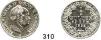 Deutsche Münzen und Medaillen,Hohenzollern preußisch Friedrich Wilhelm IV. 1849 - 1861 1/2 Gulden 1852 A.  AKS 21.  Jg. 22.