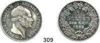 Deutsche Münzen und Medaillen,Hohenzollern preußisch Friedrich Wilhelm IV. 1849 - 1861 1 Gulden 1852 A.  AKS 20.  Jg. 23.