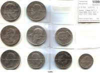 R E I C H S M Ü N Z E N,L O T S     L O T S     L O T S  Baden,  2 Mark 1877; 3 Mark 1909, 1910, 1911; 5 Mark 1875, 1876, 1900, 1902 und 1903.  Jaeger 26, 27(2), 29(3) und 39(3).  LOT. 9 Stück.