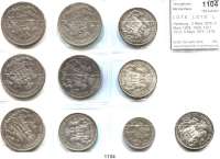R E I C H S M Ü N Z E N,L O T S     L O T S     L O T S  Hamburg,  2 Mark 1876; 3 Mark 1908, 1909, 1911, 1913; 5 Mark 1875, 1876, 1898, 1899 und 1903.  Jaeger 61, 62(2), 64(4), 65(3).  LOT. 10 Stück.