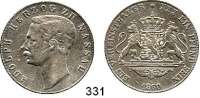 Deutsche Münzen und Medaillen,Nassau Adolf 1839 - 1866 Vereinstaler 1860.  Kahnt 313.  AKS 63.  Jg. 60.  Thun 234.  Dav. 747.