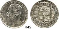 Deutsche Münzen und Medaillen,Oldenburg Nikolaus Friedrich Peter 1853 - 1900 Vereinstaler 1866.  Kahnt 322.  AKS 25. Jg. 55.  Thun 241.  Dav. 753.