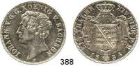 Deutsche Münzen und Medaillen,Sachsen Johann 1854 - 1873 Taler 1854.  Kahnt 458.  AKS 128.  Jg. 97.  Thun 332.  Dav. 883.