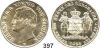 Deutsche Münzen und Medaillen,Sachsen Johann 1854 - 1873 Ausbeutevereinstaler 1864.  Kahnt 471.  AKS 135.  Jg. 127.  Thun 349.  Dav. 896.