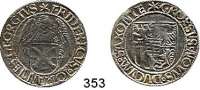 Deutsche Münzen und Medaillen,Sachsen Friedrich III., Johann und Georg 1507 - 1525 Schreckenberger o.J., Annaberg.  4,56 g.  Keilitz 51.  Mb. 398.