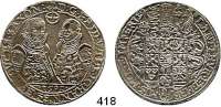Deutsche Münzen und Medaillen,Sachsen - Weimar Friedrich Wilhelm und Johann 1574 - 1602 Taler 1591.  28,89 g.  Koppe 68.  Dav. 9774.