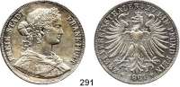 Deutsche Münzen und Medaillen,Frankfurt am Main Freie Stadt 1814 - 1866 Vereinsdoppeltaler 1861.  Kahnt 183.  AKS 4.  Jg. 43.  Thun 145.  Dav. 651.