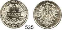 R E I C H S M Ü N Z E N,Kleinmünzen  1 Mark 1875 A.  Jaeger 9.