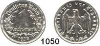 R E I C H S M Ü N Z E N,Drittes Reich  1 Reichsmark 1938 F.  Jaeger 354.