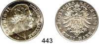 R E I C H S M Ü N Z E N,Bayern, Königreich Ludwig II. 1864 - 1886 2 Mark 1876.  Jaeger 41.