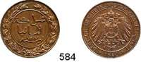 Besetzte Gebiete - Kolonien - Danzig,Deutsch - Ostafrika 1 Pesa 1890. Jaeger 710.