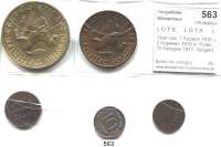 Besetzte Gebiete - Kolonien - Danzig,L O T S L O T S L O T S Ober-Ost, 1 Kopeke 1916 J; 2 Kopeken 1916 A; Polen, 10 Fenigow 1917; Notgeld der Provinz Westfalen, 10 Mark 1921 und 50 Millionen Mark 1923(Tombak). LOT. 5 Stück.