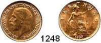 AUSLÄNDISCHE MÜNZEN,Großbritannien Georg V. 1910 - 1936 Farthing 1930.  Schön 297.  KM 825.