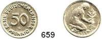 B U N D E S R E P U B L I K,  50 Pfennig 1950 G.  Bank Deutscher Länder.