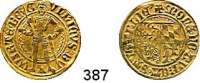 Deutsche Münzen und Medaillen,Württemberg Ulrich 1498 - 1550 Goldgulden o.J. (ab 1501), Stuttgart  3,28 g.  Klain/Raff 32.   Fb. 3540.        GOLD.