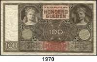 P A P I E R G E L D,AUSLÄNDISCHES  PAPIERGELD Niederlande 100 Gulden 27.5.1942.  Pick 51 c.
