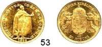 Österreich - Ungarn,Habsburg - Lothringen Franz Josef I. 1848 - 1916 20 Kronen 1898 KB, Kremnitz  (6,09g fein).  Frühwald 2062.  Jl. 409.  Fb. 250.  GOLD.