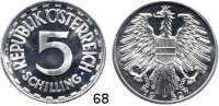 Österreich - Ungarn,Österreich 2. Republik ab 1945 5 Schilling 1952.  Herinek 37.  Schön 72.  KM 2879.