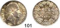 Deutsche Münzen und Medaillen,Bayern Ludwig II. 1864 - 1886 1/2 Gulden 1865.  AKS 179.  Jg. 99.