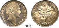Deutsche Münzen und Medaillen,Bayern Ludwig II. 1864 - 1886 Madonnentaler 1866.  Kahnt 131.  AKS 176.  Jg. 107.  Thun 105.  Dav. 611.