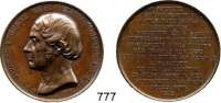 M E D A I L L E N,Personen Varenne, Thomas Bronzemedaille 1831 (Dubois).  Kopf nach links. / 15 Textzeilen.  38,4 mm.  25,47 g.