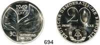 Deutsche Demokratische Republik,  20 Mark 1979  30. Jahrestag der DDR.  Motivprobe - 