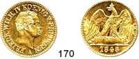 Deutsche Münzen und Medaillen,Preußen, Königreich Friedrich Wilhelm IV. 1840 - 1861 Doppelfriedrichs d´or 1848 A.  Old. 355.  AKS 61.  Jg. 113.  v. S. 7.  Fb. 2431.  GOLD.