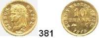 Deutsche Münzen und Medaillen,Westfalen Hieronymus Napoleon 1807 - 1813 10 Franken1813 C.  AKS 31.  Jg. 43.  Fb. 3518.  GOLD.