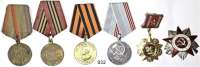 Orden, Ehrenzeichen, Militaria, Zeitgeschichte,Ausland Sowjetunion Sechs Orden und diverse Kleinabzeichen der Sowjetarmee.  LOT. 38 Stück.