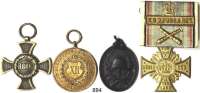 Orden, Ehrenzeichen, Militaria, Zeitgeschichte,Deutschland Bayern Kreuz für 1866; Dienstauszeichnungsmedaille für 12 Jahre; Feuerwehrdienstauszeichnung für 25 Jahre und ein Regimentserinnerungskreuz vom 2. Fuß. Artl. Rgt.  LOT. 4 Stück.