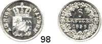 Deutsche Münzen und Medaillen,Bayern Maximilian II. 1848 - 1864 6 Kreuzer 1856.  AKS 153.  Jg. 60.