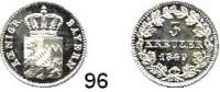Deutsche Münzen und Medaillen,Bayern Maximilian II. 1848 - 1864 3 Kreuzer 1849.  AKS 154.  Jg. 59.