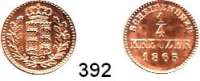 Deutsche Münzen und Medaillen,Württemberg, Königreich Karl 1864 - 1891 1/4 Kreuzer 1865.  AKS 130.  Jg. 80.
