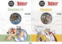 AUSLÄNDISCHE MÜNZEN,E U R O  -  P R Ä G U N G E N Frankreich 9x 10 Euro 2022 und 2x 50 Euro 2022.  Asterix (Farbmünzen).  Jeweils im Originalblister.  LOT. 11 Stück.