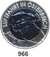 AUSLÄNDISCHE MÜNZEN,E U R O  -  P R Ä G U N G E N Österreich 25 EURO 2007 (Bi-Metall Silber/Niob).  .Luftfahrt.  Im Originaletui mit Zertifikat.