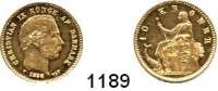 AUSLÄNDISCHE MÜNZEN,Dänemark Christian IX. 1863 - 1906 10 Kronen 1898.  (4,03g fein).  Kahnt 80.  KM 790.2  Fb. 296.  GOLD.