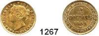 AUSLÄNDISCHE MÜNZEN,Kanada Neufundland 2 Dollars 1882 H (3,05g fein).  Kahnt 6.  KM 5.  Fb. 1.  GOLD.