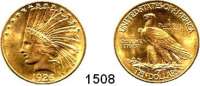 AUSLÄNDISCHE MÜNZEN,U S A  10 Dollars 1926 (15.04g fein).  Schön 141.4.  KM 130.  Fb. 166.  GOLD.