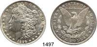 AUSLÄNDISCHE MÜNZEN,U S A  Morgan Dollar 1896, Philadelphia.  Kahnt 78.  KM 110.