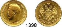 AUSLÄNDISCHE MÜNZEN,Russland Nikolaus II. 1894 - 1917 10 Rubel 1900.  (7,74g fein).  Bitkin 7.  Schön 16.3.  Y. 64.  Fb. 179.  GOLD.