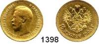 AUSLÄNDISCHE MÜNZEN,Russland Nikolaus II. 1894 - 1917 10 Rubel 1900.  (7,74g fein).  Bitkin 7.  Schön 16.3.  Y. 64.  Fb. 179.  GOLD.