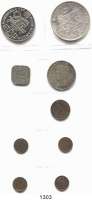 AUSLÄNDISCHE MÜNZEN,Niederlande LOTS     LOTS     LOTS 1/2 Cent 1909, 1911, 1912, 1914; Cent 1878; 5 Cents 1914; 1 Gulden 1915; 2 1/2 Gulden 1932 und Medaille 