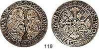 Deutsche Münzen und Medaillen,Brandenburg in Franken Georg und Albrecht 1536 - 1545 Taler 1544.  28,59 g.  Dav. 8967.  Slg. Wilm. 448.  Schulten 218.