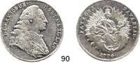 Deutsche Münzen und Medaillen,Bayern Maximilian III. Josef 1745 - 1777 1/2 Konventionstaler 1774, München.  13,92 g.  Hahn 305.