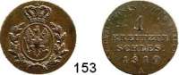 Deutsche Münzen und Medaillen,Preußen, Königreich Friedrich Wilhelm III. 1797 - 1840 1 Kreuzer 1810 A.  Prägung für Schlesien.  Old. 140.  AKS 49.  Jg. 12.