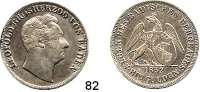 Deutsche Münzen und Medaillen,Baden - Durlach Karl Leopold Friedrich 1830 - 1852 Ausbeute-Gulden 1852.  AKS 96.  AKS 66.