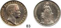 Deutsche Münzen und Medaillen,Baden - Durlach Friedrich I. (1852) 1856 - 1907 Gedenkgulden 1863.  1. Badisches Landesschiessen Mannheim.  AKS 136.  Jg. 78.