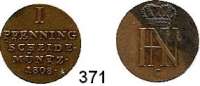 Deutsche Münzen und Medaillen,Westfalen Hieronymus Napoleon 1807 - 1813 1 Pfennig 1808 C.  AKS 23.  Jg. 9.