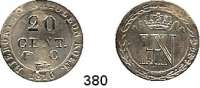 Deutsche Münzen und Medaillen,Westfalen Hieronymus Napoleon 1807 - 1813 20 Centimes 1810 C.  AKS 37.  Jg. 34.